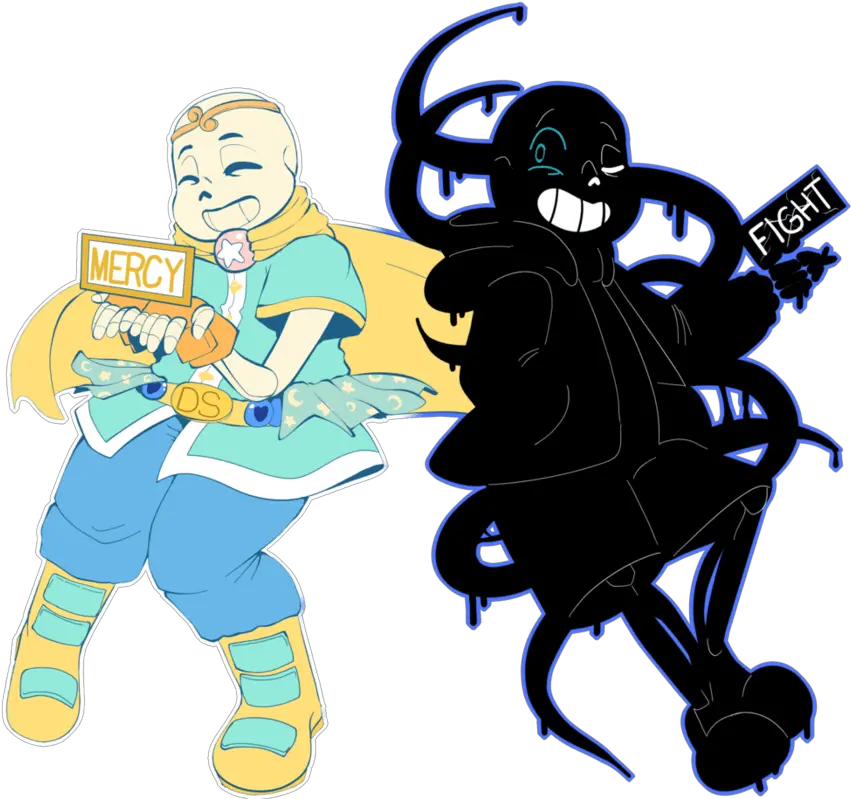 Dreamsans Wallpapers Top Free Dreamsans Backgrounds Dream Sans And Nightmare Sans Png Sans Transparent Background