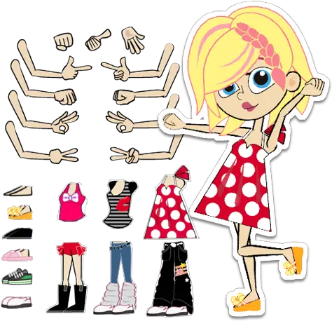 Download Change Styles With Freely Scalable Body Parts Or Clip Art Png Animate Png