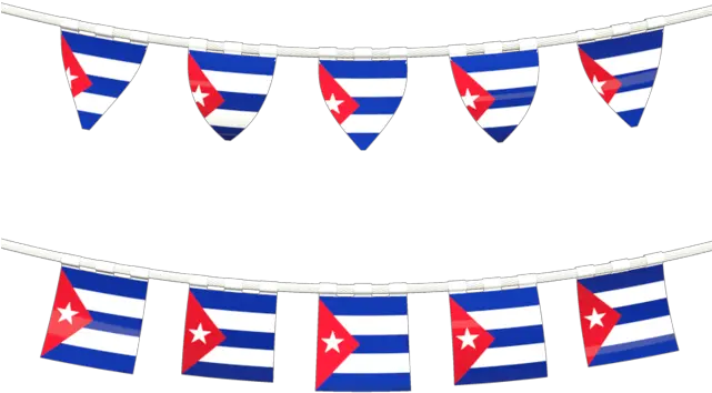 Rows Of Flags Dominican Republic Flag Banner Png Cuban Flag Png