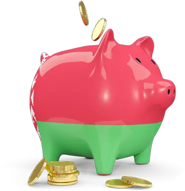 Piggy Bank Piggy Bank With Brazil Flag Png Piggy Bank Transparent