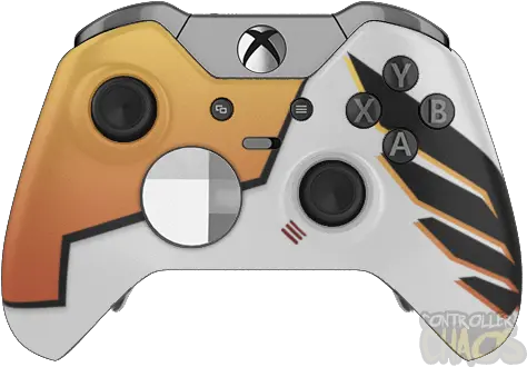 Xbox One Elite Mercy Custom Xbox Pro Controller Png Overwatch Mercy Png