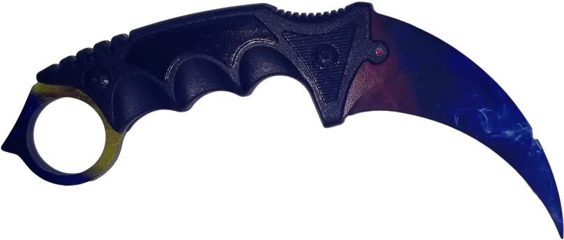 Karambit Marble Fade Png 1 Image Karambit Cs Go Png Marble Background Png