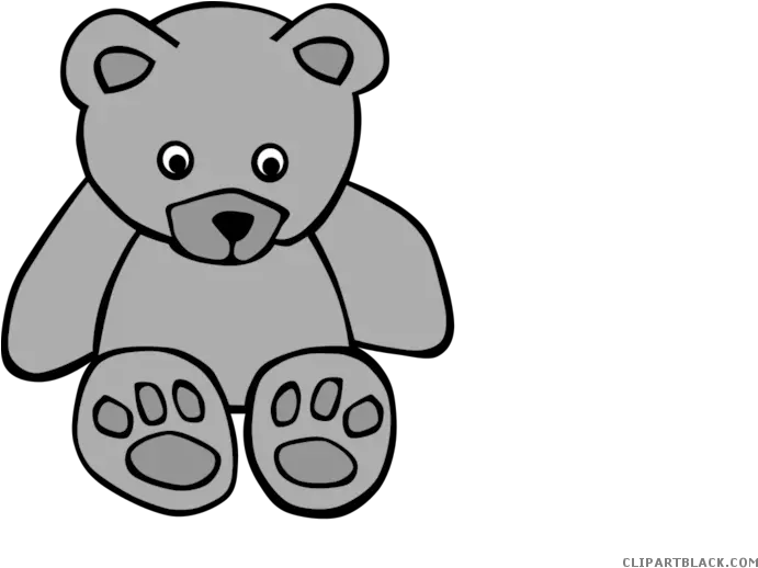 Black White Clipart Images Clipartblack Teddy Bear Colouring Page Png California Bear Png