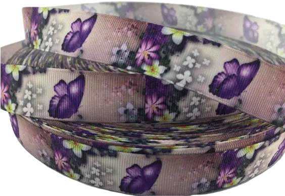 Purple Butterfly Grosgrain Ribbons 78 Rqc Supply Bangle Png Purple Butterfly Png