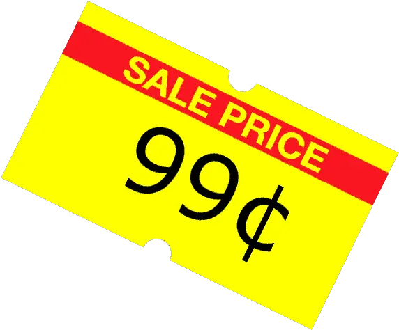 Michigan Price Scanner Law Starts 99 Cents Price Tag Png Price Sticker Png