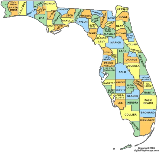 Florida Literary Map Home Florida Zip Code Map Png Florida Map Png