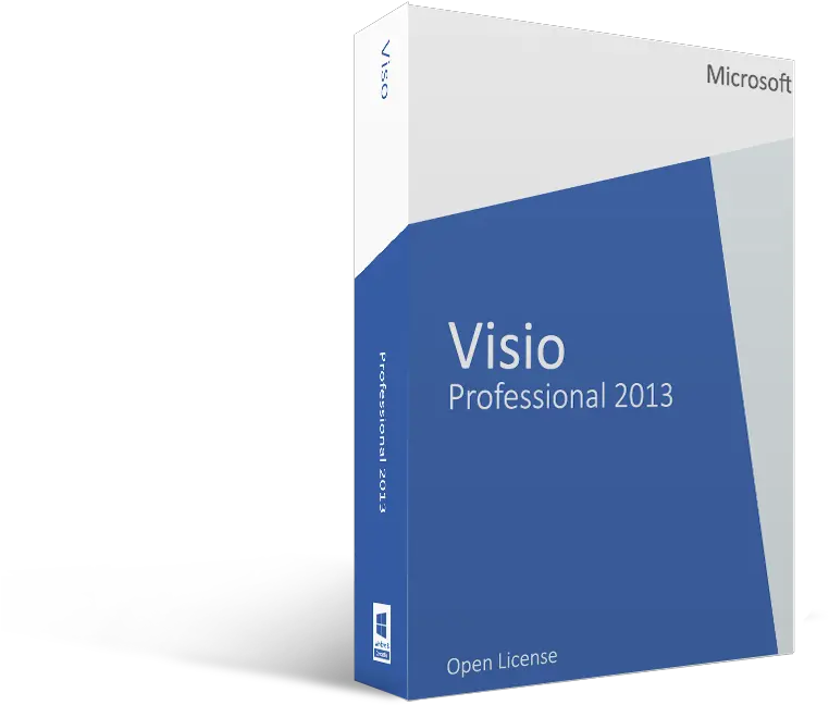 Microsoft Visio 2013 Professional Open License Horizontal Png Visio Excel Icon