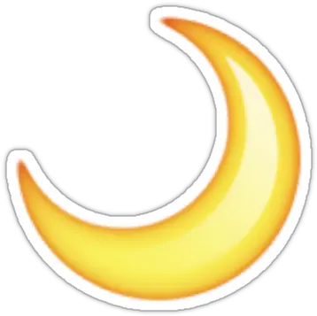 Download Moon Stickers Transparent Crescent Moon Emoji Png Moon Emoji Png