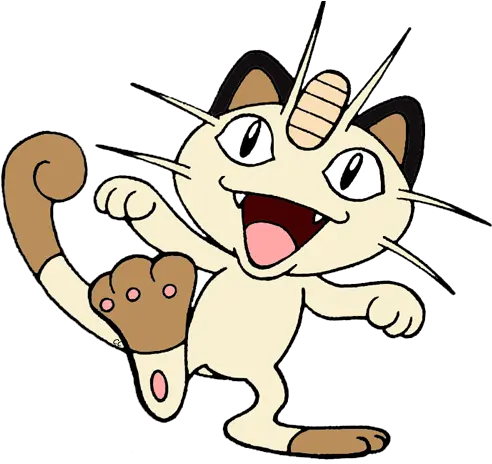 Pokemon Clip Art 2 Cartoon Pokemon Clipart Png Meowth Png