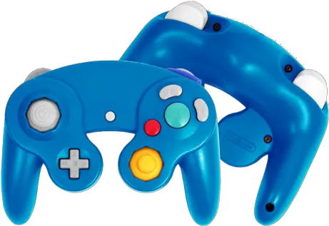 Blue Custom Gamecube Controller Transparent Gamecube Controller Png Gamecube Controller Png