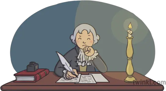 Writing The Declaration Of Independence Thomas Jefferson Thomas Jefferson Writing The Declaration Of Independence Cartoon Png Thomas Jefferson Png