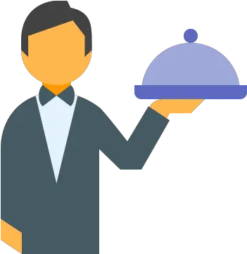 Waiter Icon In Color Style Png