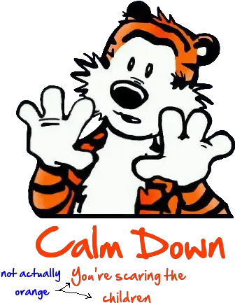 Hobbes Calm Down Spray Hq Team Fortress 2 Sprays Calvin And Hobbes Calm Down Png Calvin And Hobbes Transparent