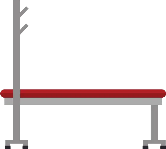 Silhouette Bench Press With Solid Png Bench Press Icon