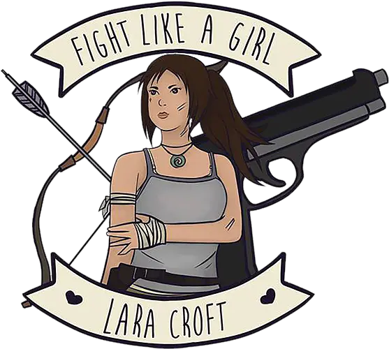 Fight Lara Croft Shower Curtain For Sale By Tiger Baby Feminist Wonder Woman Quotes Png Lara Croft Icon