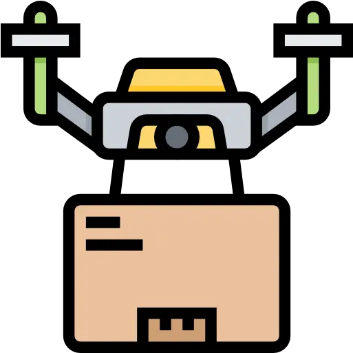 Drone Delivery Free Transport Icons Vertical Png Dron Icon