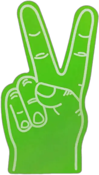 Foam Hand Peace Sign Transparent Png Hand Transparent Fingers Peace Sign Peace Sign Transparent Background