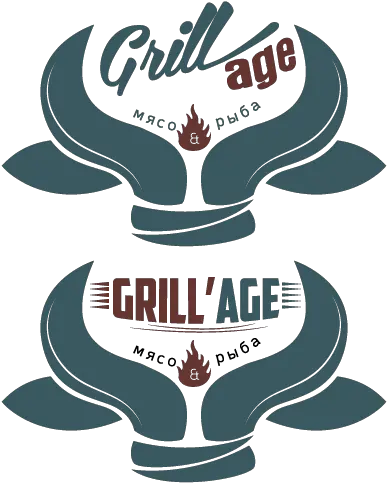 Grillage Meat U0026 Fish Grill Restaurant Logos Label Png Restaurant Logos