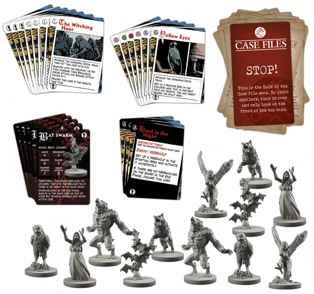Included Cards In The Hecate Expansion Boardgamegeek Hellboy The Board Game Bprd Archives Expansion Png Doom 2 Icon
