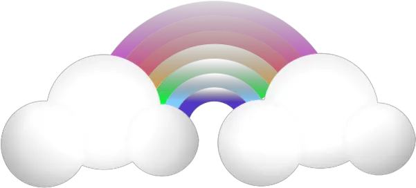 Download Cloud Rainbow Vector Clip Art Circle Png Rainbow Vector Png