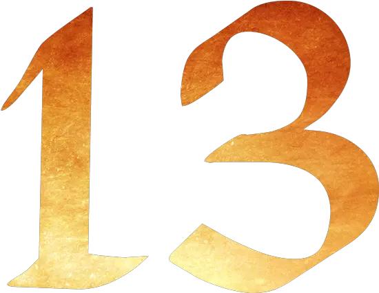 Numero 13 Png 8 Image Tredici Numero 13 Png