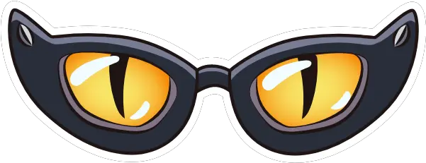 Funny Glasses With Cat Eyes Sticker For Teen Png Funny Glasses Png