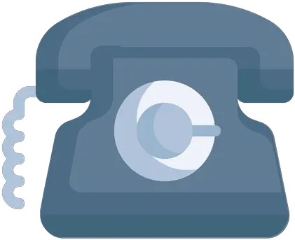 Telephone Icon Of Flat Style Available In Svg Png Eps Corded Phone Telephone Icon Blue