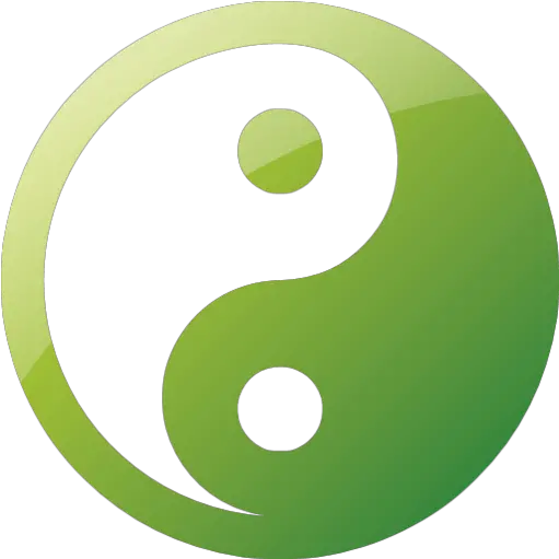 Web 2 Green Yin Yang Icon Free Web 2 Green Civilization Yin Yang In Green Color Png Yin Yang Icon