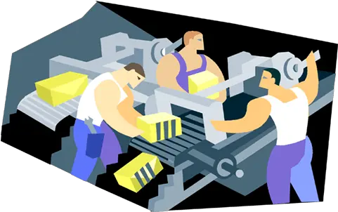 Men Working In Factory Royalty Free Vector Clip Art Working In Factory Illustration Png Factory Png