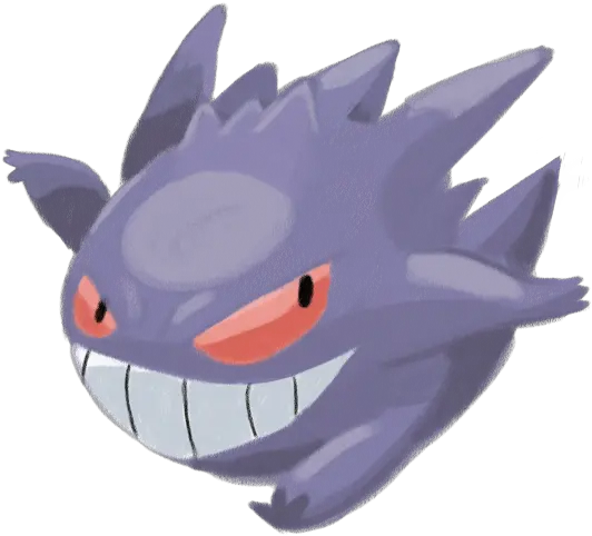 Gengar Done Smogon Forums Cartoon Png Gengar Png