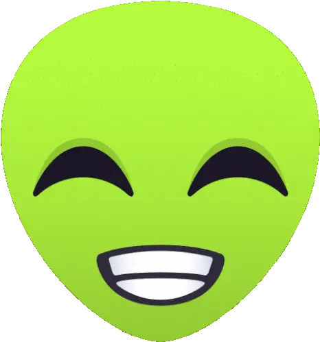 Pleased Alien Sticker Pleased Alien Joypixels Discover Wide Grin Png Duck Discord Icon