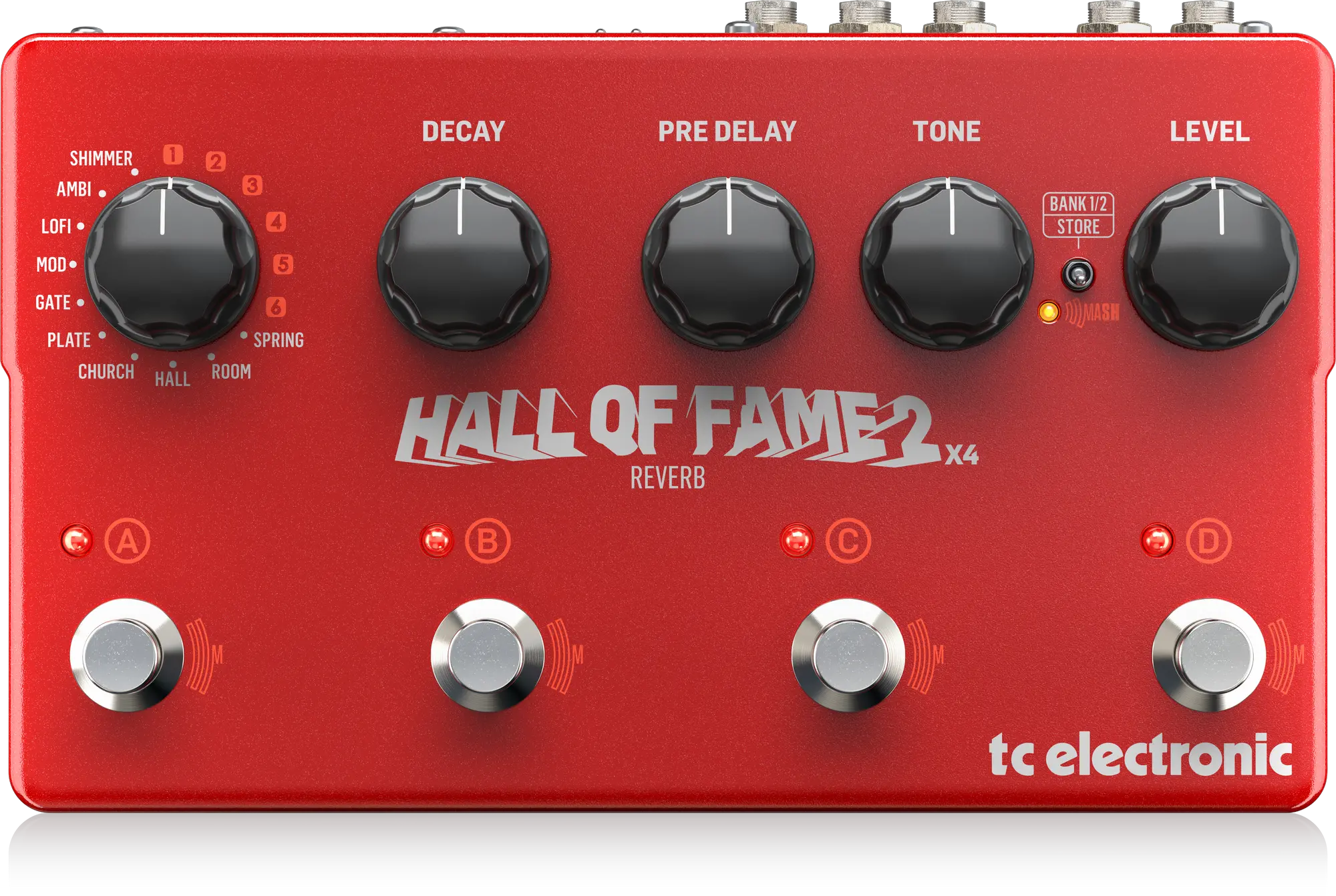 Tc Electronic Hall Of Fame 2 X4 Reverb Effect Pedal Tc Electronic Hall Of Fame 2 X4 Reverb Pedal Png Hall Of Fame Png