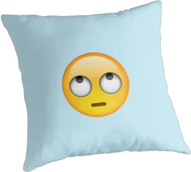 Download Rolling Eyes Emoji Iphone Pillows Png Full Size Cushion Eyes Emoji Transparent