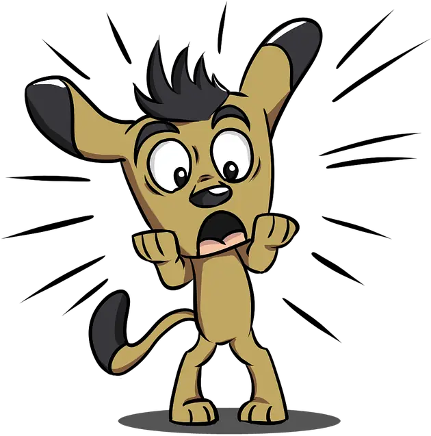 Dog Puppy Scared Surprised Clipart Png Scared Png