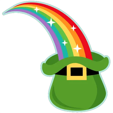 Rainbow Into Leprechaun Hat Svg Cute Clip Art Cute St Day Png Leprechaun Hat Png