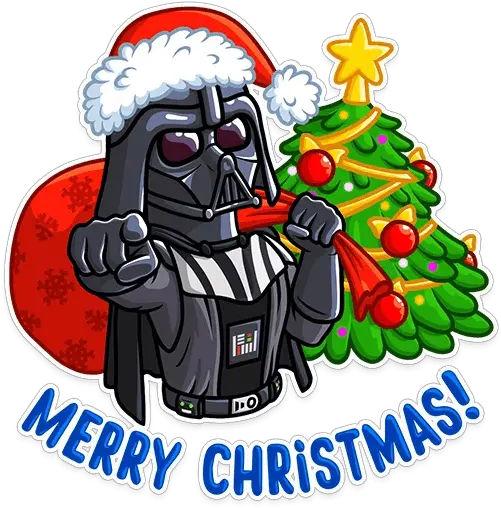 Darth Vaderu201d Stickers Set For Telegram Christmas Png Darth Vader Png