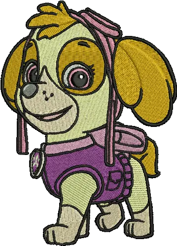 Skye Paw Patrol Embroidery Designs Cartoon Character Instant Download Paw Patrol Animation Skye Png Skye Paw Patrol Png