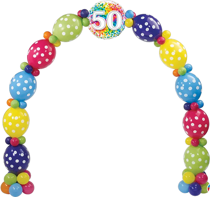 50th Birthday Confetti Arch U2013 Yolo Party Shop Balloon Png Party Confetti Png