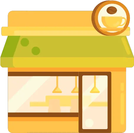 Coffee Shop Vector Icons Free Download In Svg Png Format Horizontal Store Front Icon