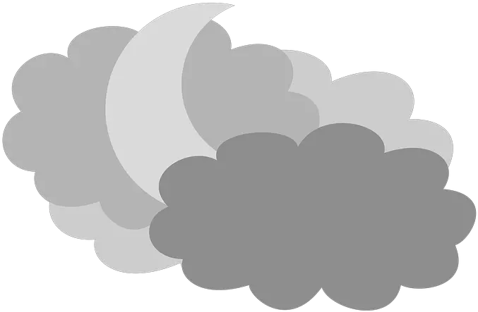 Moon In The Clouds Night Sky Free Image On Pixabay Cloudy Cartoon Png Night Clouds Png