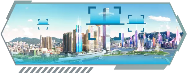 X Ray Sky100 Hong Kong Skyline Png X Ray Png