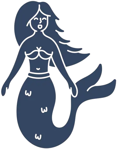 Mermaid Cut Out Black Transparent Png U0026 Svg Vector File Illustration Mermaid Png