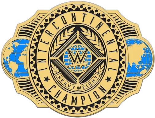 New Wwe Intercontinental Championship With Blue Globes Wwe Intercontinental Championship Toy Belt Png Globe Logos