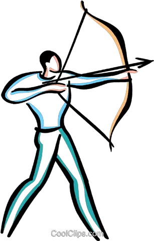 Man Shooting Bow And Arrow Royalty Free Vector Clip Art Man Shooting An Arrow Png Bow And Arrow Transparent