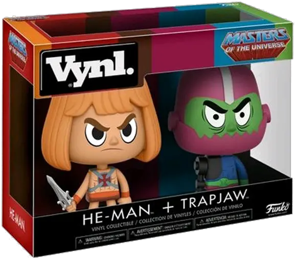 Masters Of The Universe Heman U0026 Trap Jaw Vynl Funko Pop He Man Png He Man Png