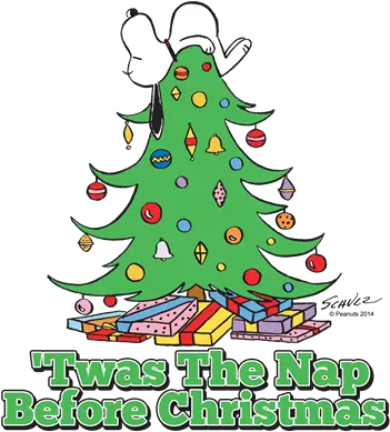 Peanuts Snoopy Christmas Tree Snoopy Sleeping Past Christmas Png Charlie Brown Christmas Tree Png