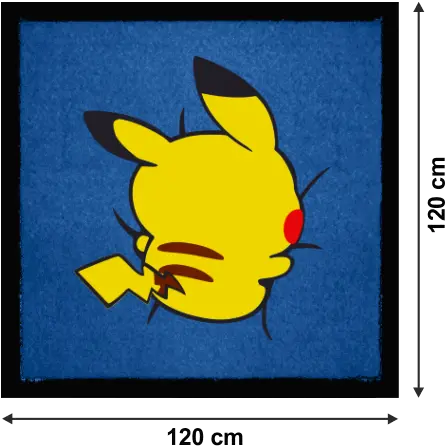 Personalised Printed Doormat 120 X Cm With Printing Pikachu Centimetre Png Pikachu Logo
