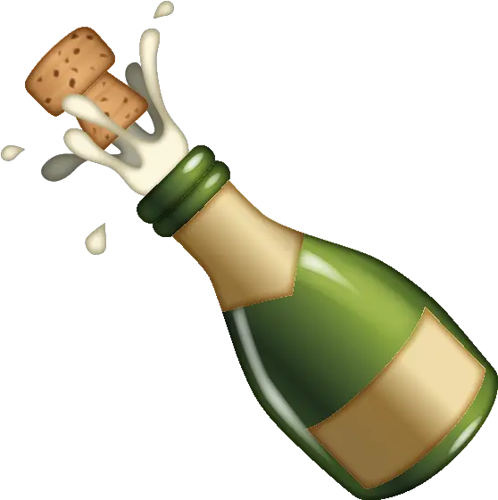 Emoji U2013 The Official Brand Bottle With Popping Cork U1f37e Bottle With Popping Cork Emoji Png Champagne Popping Png