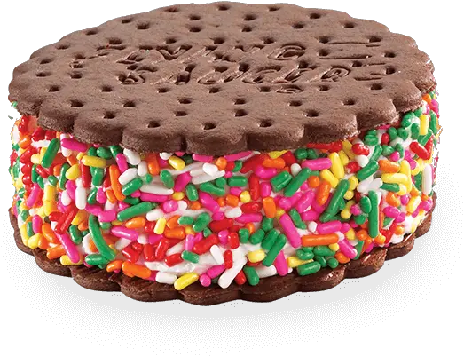 Vanilla U0026 Sprinkles Ice Cream Sandwich Deluxe Flying Saucer Flying Saucer Ice Cream Sandwich Png Flying Saucer Png