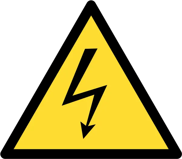 High Voltage Warning Sign Transparent Risk Of Electric Shock Png Danger Sign Png